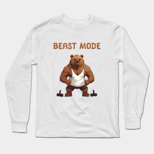 Beast mode for gym motivation Long Sleeve T-Shirt